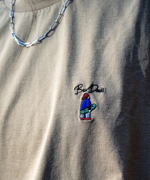 BEN DAVIS(ベンデイビス)の「【WEB限定】 BEN DAVIS UV PROTECT DRY EMBRO TEE/吸水速乾 UVカット 消臭加工 イージーケア 刺繍(Tシャツ/カットソー・メンズ・ベージュ/ブラック/ホワイト・MEDIUM/LARGE/X-LARGE)」の5枚目の写真