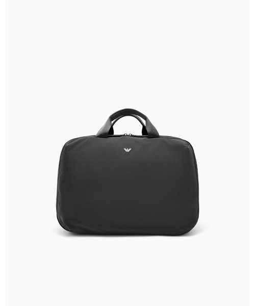 EMPORIO ARMANI(エンポリオアルマーニ)の「<オンライン限定>【エンポリオ アルマーニ】大容量 バックパック メッシュディテール イーグルロゴ(バックパック/リュック・メンズ・ブラック・FREE)」の4枚目の写真