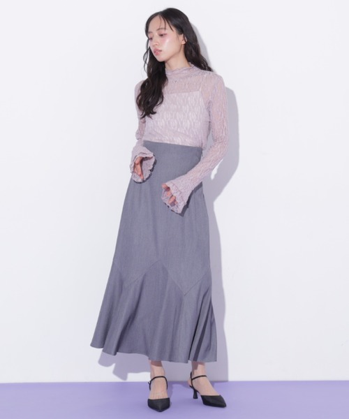 JILL by JILL STUART(ジルバイジルスチュアート)の「袖フレアレーストップス(Tシャツ/カットソー・レディース・ホワイト/ピンク/ブラック・FREE)」の16枚目の写真