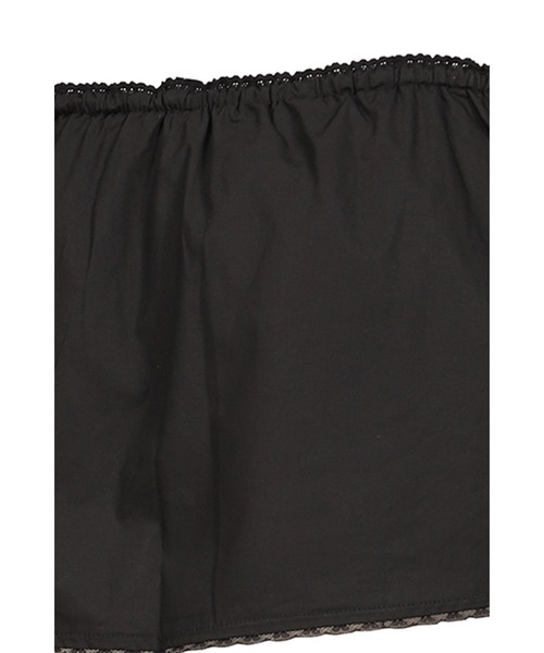 GLOWNY（グロウニ―）の「G CLASSIC LACE-UP MINI SKIRT（Tシャツ/カットソー・レディース・ブラック・OS）」の5枚目の写真