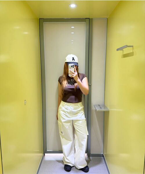 Rest&Recreation（レストアンドレクリエーション）の「CAP SLEEVE T-SHIRT - BROWN（Tシャツ/カットソー・レディース・その他・ONE）」の2枚目の写真