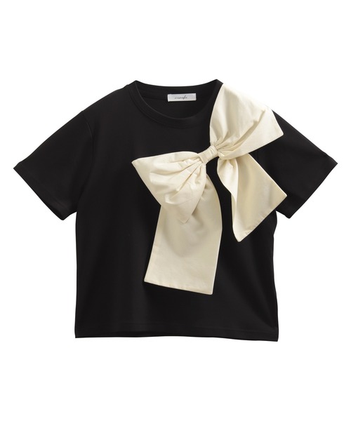 MERAKI(メラキ)の「ビッグリボントップス(その他トップス・レディース・ブラック×ベージュ/ブルー/ブラック/ホワイト・FREE)」の3枚目の写真
