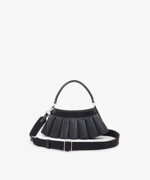 LACOSTE(ラコステ)の「LENGLEN レザープリーツバッグ(ハンドバッグ・レディース・ライトブルー/ライトピンク/パープル/ブラック・FREE)」の5枚目の写真