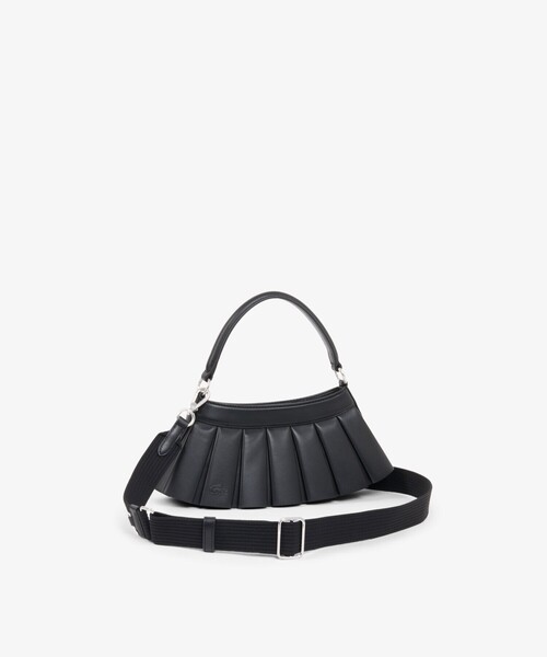 LACOSTE(ラコステ)の「LENGLEN レザープリーツバッグ(ハンドバッグ・レディース・ライトブルー/ライトピンク/パープル/ブラック・FREE)」の7枚目の写真