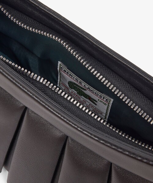 LACOSTE(ラコステ)の「LENGLEN レザープリーツバッグ(ハンドバッグ・レディース・ライトブルー/ライトピンク/パープル/ブラック・FREE)」の8枚目の写真