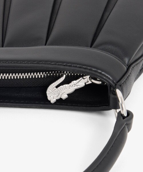 LACOSTE(ラコステ)の「LENGLEN レザープリーツバッグ(ハンドバッグ・レディース・ライトブルー/ライトピンク/パープル/ブラック・FREE)」の10枚目の写真