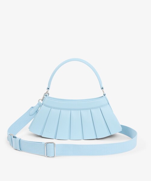 LACOSTE(ラコステ)の「LENGLEN レザープリーツバッグ(ハンドバッグ・レディース・ライトブルー/ライトピンク/パープル/ブラック・FREE)」の13枚目の写真