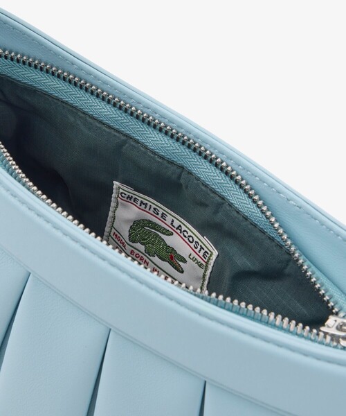 LACOSTE(ラコステ)の「LENGLEN レザープリーツバッグ(ハンドバッグ・レディース・ライトブルー/ライトピンク/パープル/ブラック・FREE)」の16枚目の写真