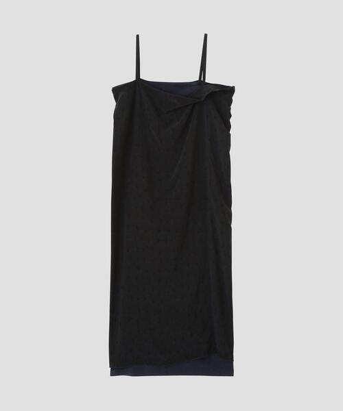 YLEVE(イレーヴ)の「YLEVE / CUPRO JACQUARD DRESS(ワンピース・レディース・グレー系その他4・1)」の2枚目の写真