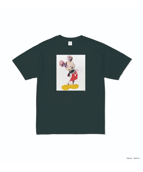 Disney(ディズニー)の「Mickey Mouse-happy face-/ T-shirt Designed by Yukimasa Ida(Tシャツ/カットソー・メンズ・ホワイト/ブラック・L/M/XXL/XL)」の2枚目の写真