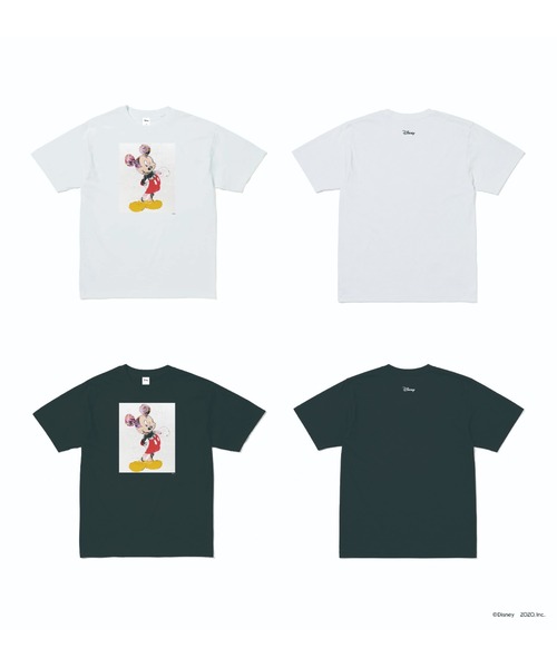 Disney(ディズニー)の「Mickey Mouse-happy face-/ T-shirt Designed by Yukimasa Ida(Tシャツ/カットソー・メンズ・ホワイト/ブラック・L/M/XXL/XL)」の5枚目の写真