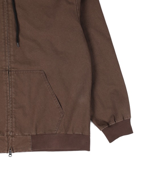 The DUFFER of ST.GEORGE(ザダファーオブセントジョージ)の「【WEB限定アイテム】DUCK PARKA:ダックパーカー / 製品洗い / ワークジャケット / ライトアウター / ハイブリッドパーカー(パーカー・メンズ・チャコールグレー/オリーブ/ブラウン・X-LARGE/LARGE/MEDIUM/SMALL)」の7枚目の写真