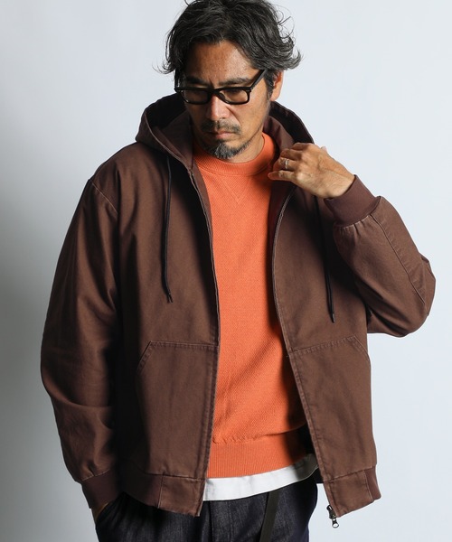 The DUFFER of ST.GEORGE(ザダファーオブセントジョージ)の「【WEB限定アイテム】DUCK PARKA:ダックパーカー / 製品洗い / ワークジャケット / ライトアウター / ハイブリッドパーカー(パーカー・メンズ・チャコールグレー/オリーブ/ブラウン・X-LARGE/LARGE/MEDIUM/SMALL)」の18枚目の写真