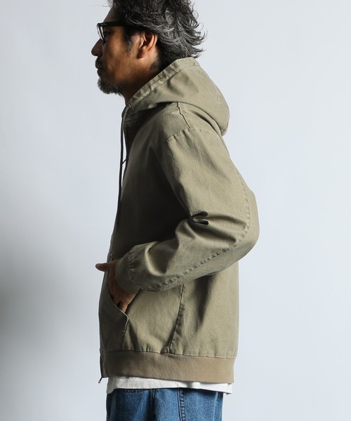 The DUFFER of ST.GEORGE(ザダファーオブセントジョージ)の「【WEB限定アイテム】DUCK PARKA:ダックパーカー / 製品洗い / ワークジャケット / ライトアウター / ハイブリッドパーカー(パーカー・メンズ・チャコールグレー/オリーブ/ブラウン・X-LARGE/LARGE/MEDIUM/SMALL)」の11枚目の写真
