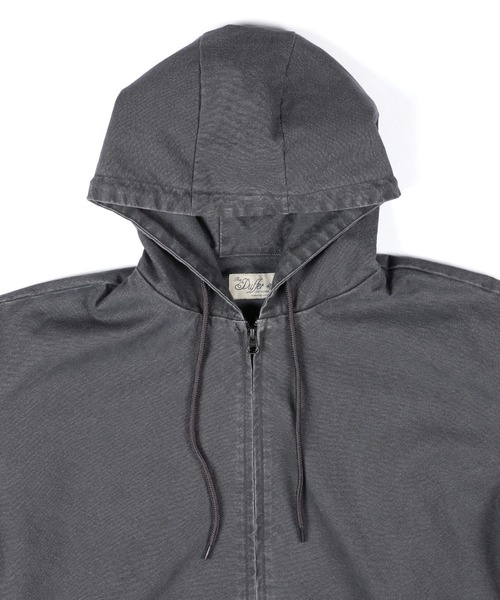 The DUFFER of ST.GEORGE(ザダファーオブセントジョージ)の「【WEB限定アイテム】DUCK PARKA:ダックパーカー / 製品洗い / ワークジャケット / ライトアウター / ハイブリッドパーカー(パーカー・メンズ・チャコールグレー/オリーブ/ブラウン・X-LARGE/LARGE/MEDIUM/SMALL)」の4枚目の写真
