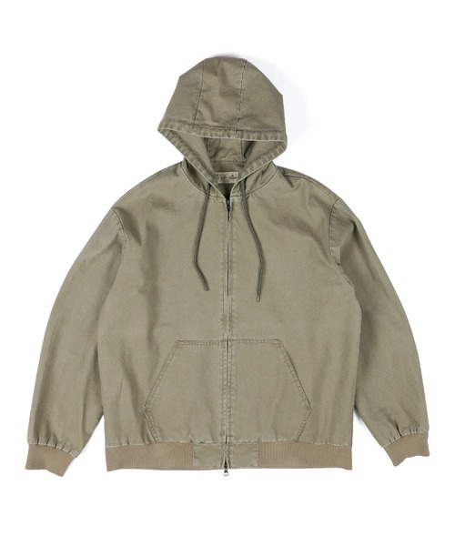 The DUFFER of ST.GEORGE(ザダファーオブセントジョージ)の「【WEB限定アイテム】DUCK PARKA:ダックパーカー / 製品洗い / ワークジャケット / ライトアウター / ハイブリッドパーカー(パーカー・メンズ・チャコールグレー/オリーブ/ブラウン・X-LARGE/LARGE/MEDIUM/SMALL)」の15枚目の写真