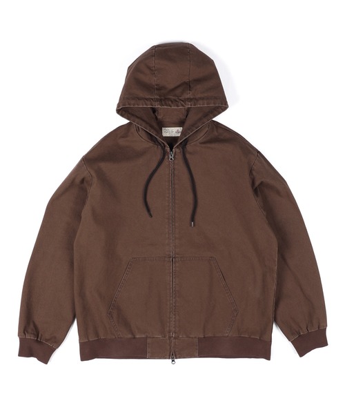 The DUFFER of ST.GEORGE(ザダファーオブセントジョージ)の「【WEB限定アイテム】DUCK PARKA:ダックパーカー / 製品洗い / ワークジャケット / ライトアウター / ハイブリッドパーカー(パーカー・メンズ・チャコールグレー/オリーブ/ブラウン・X-LARGE/LARGE/MEDIUM/SMALL)」の14枚目の写真
