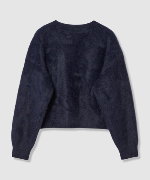 allureville(アルアバイル)の「カシミヤブレンドファー加工Vカーディガン(カーディガン/ボレロ・レディース・オフホワイト/モカ/ネイビー・2)」の18枚目の写真
