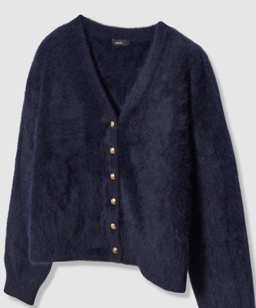 allureville(アルアバイル)の「カシミヤブレンドファー加工Vカーディガン(カーディガン/ボレロ・レディース・オフホワイト/モカ/ネイビー・2)」の19枚目の写真