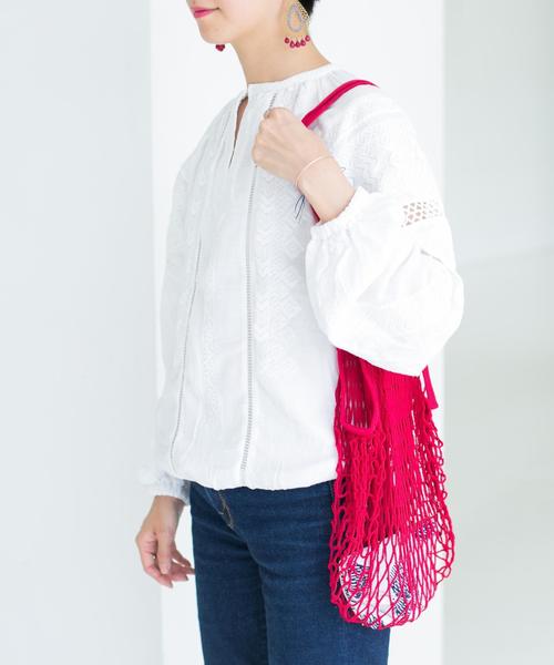 UNITED ARROWS（ユナイテッドアローズ）の「＜FILT（フィルト）＞ネットバッグ M（エコバッグ/サブバッグ・ブラック/レッド/オフホワイト/コバルトブルー・FREE）」の4枚目の写真