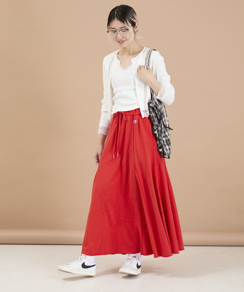 Champion(チャンピオン)の「Champion/チャンピオン Champion 別注 ロング スウェットスカート(スカート・レディース・オレンジ/ブラック/グレー・ONE SIZE)」の19枚目の写真