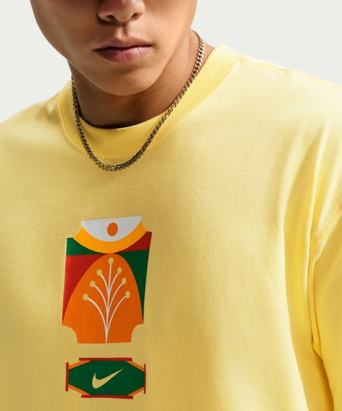 NIKE(ナイキ)の「ナイキ NIKE ナイキ NSW LSE パーム ツリー NIK S/S Tシャツ(Tシャツ/カットソー・メンズ・ホワイト/イエロー/サックスブルー・L/LL/M/3L/S)」の10枚目の写真