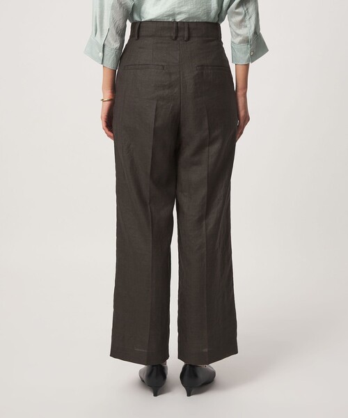 green label relaxing（グリーンレーベルリラクシング）の「［size SHORT/TALLあり］トリアセ ストレート パンツ UVカット 通気性（スラックス・レディース・ダークグレー/モカ・SHORT/TALL/36/38/40）」の14枚目の写真