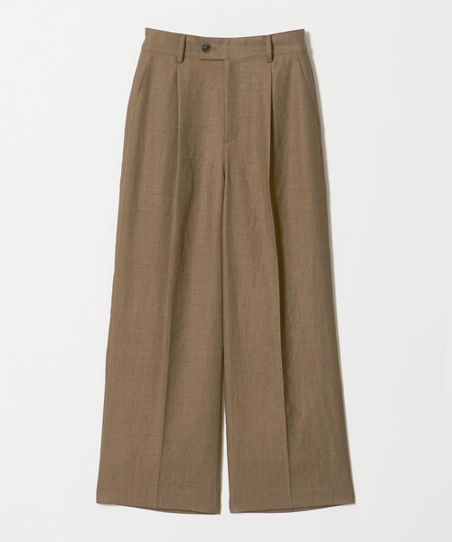 green label relaxing（グリーンレーベルリラクシング）の「［size SHORT/TALLあり］トリアセ ストレート パンツ UVカット 通気性（スラックス・レディース・ダークグレー/モカ・SHORT/TALL/36/38/40）」の15枚目の写真