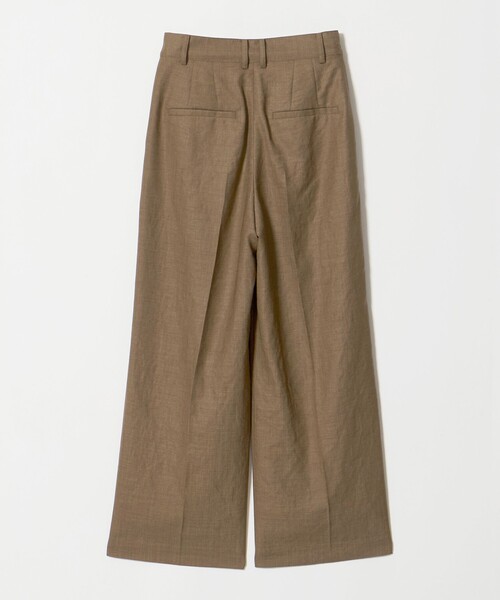 green label relaxing（グリーンレーベルリラクシング）の「［size SHORT/TALLあり］トリアセ ストレート パンツ UVカット 通気性（スラックス・レディース・ダークグレー/モカ・SHORT/TALL/36/38/40）」の16枚目の写真