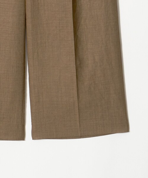 green label relaxing（グリーンレーベルリラクシング）の「［size SHORT/TALLあり］トリアセ ストレート パンツ UVカット 通気性（スラックス・レディース・ダークグレー/モカ・SHORT/TALL/36/38/40）」の21枚目の写真