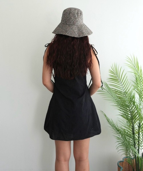 BLOOMING CHARM(ブルーミングチャーム)の「Cotton lace Ribbon Mini One-piece(ワンピース・レディース・オフホワイト/ブラック・FREE)」の15枚目の写真