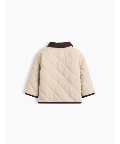GAP(ギャップ)の「キルティング バーンジャケット (ベビー)(その他アウター・キッズ・グレー・70cm/80cm/90cm)」の2枚目の写真