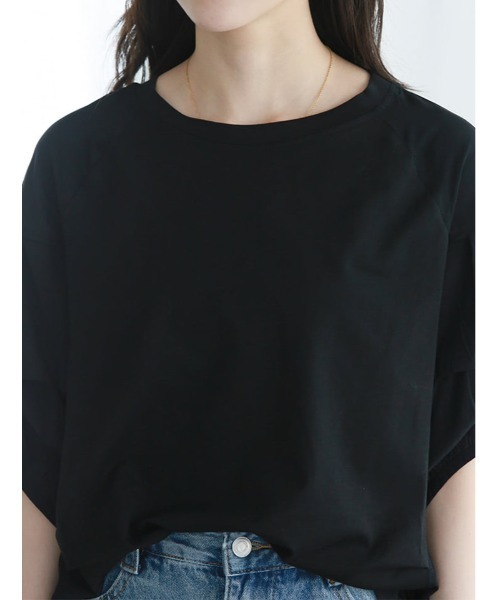 fifth(フィフス)の「タックデザインラグランプルオーバー(Tシャツ/カットソー・レディース・ホワイト/ブラック・M)」の13枚目の写真
