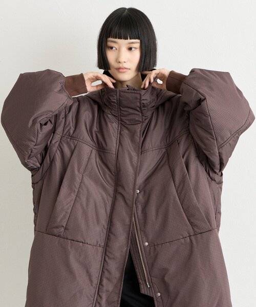 CIAOPANIC TYPY(チャオパニックティピー)の「∴【保温中綿・撥水】ロングモンスターパーカー(モッズコート・レディース・ブラック/ブラウン/カーキ・ONE SIZE)」の21枚目の写真