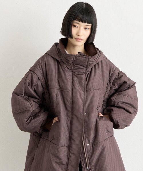 CIAOPANIC TYPY(チャオパニックティピー)の「∴【保温中綿・撥水】ロングモンスターパーカー(モッズコート・レディース・ブラック/ブラウン/カーキ・ONE SIZE)」の19枚目の写真