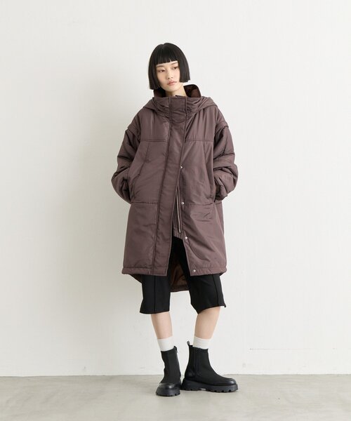 CIAOPANIC TYPY(チャオパニックティピー)の「∴【保温中綿・撥水】ロングモンスターパーカー(モッズコート・レディース・ブラック/ブラウン/カーキ・ONE SIZE)」の14枚目の写真