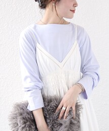 【WEB限定】〈ネックが選べる〉オーガニックコットン バリエーション ネック ロングスリーブ TEE