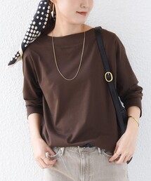 【WEB限定】〈ネックが選べる〉オーガニックコットン バリエーション ネック ロングスリーブ TEE