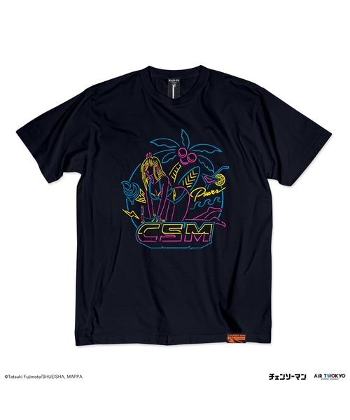 AIR TWOKYO(エアトゥーキョー)の「TVアニメ『チェンソーマン』イラストTシャツ 5(Tシャツ/カットソー・レディース・ダークネイビー・SMALL/MEDIUM/LARGE/X-LARGE/XX-LARGE)」の1枚目の写真