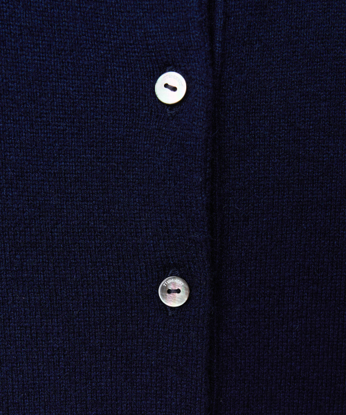 TTUDEMENT（トュードメント）の「ESSENTIAL CASH BLEND HENLEY NECK KNIT_NAVY（ニット/セーター・レディース・その他・FREE）」の4枚目の写真