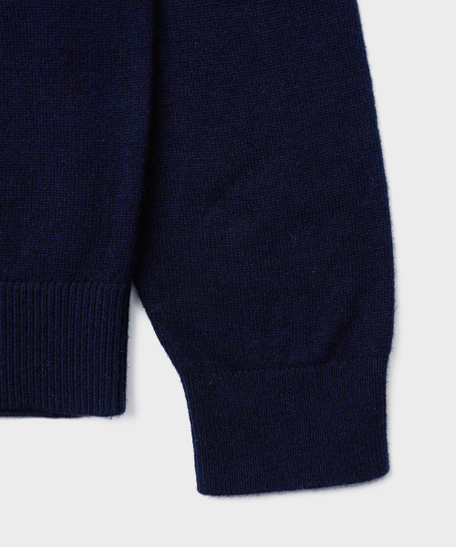 TTUDEMENT（トュードメント）の「ESSENTIAL CASH BLEND HENLEY NECK KNIT_NAVY（ニット/セーター・レディース・その他・FREE）」の6枚目の写真