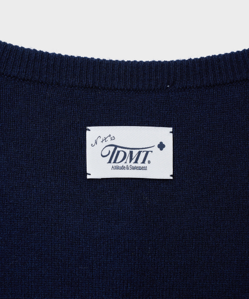TTUDEMENT（トュードメント）の「ESSENTIAL CASH BLEND HENLEY NECK KNIT_NAVY（ニット/セーター・レディース・その他・FREE）」の7枚目の写真
