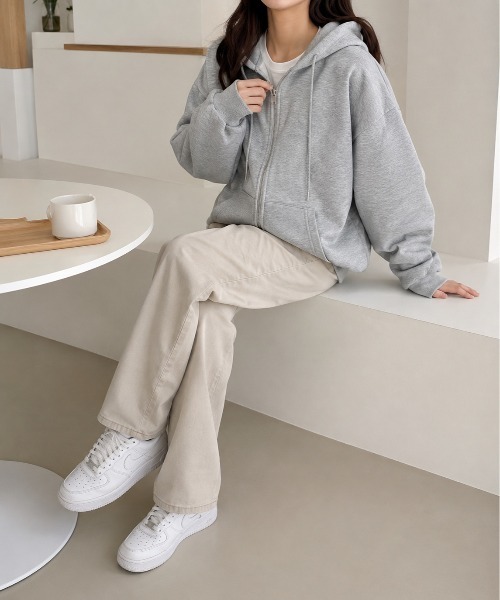 Mku Ekta(ムクエクタ)の「ジップアップパーカー(パーカー・レディース・ブラック/グレー・L/M)」の18枚目の写真