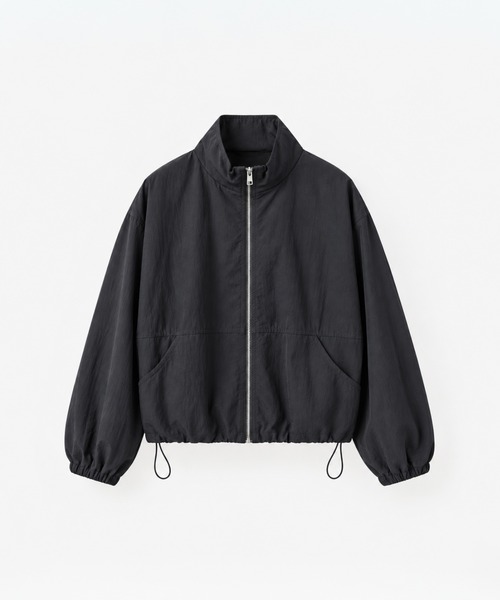 CANAL JEAN(キャナルジーン)の「El mar スタンドカラードローストリングジャケット(ブルゾン・レディース・ブラウン/ブラック・ONE SIZE)」の2枚目の写真