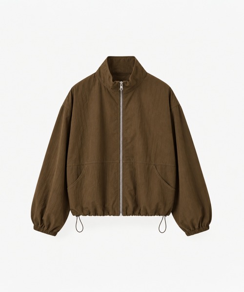 CANAL JEAN(キャナルジーン)の「El mar スタンドカラードローストリングジャケット(ブルゾン・レディース・ブラウン/ブラック・ONE SIZE)」の3枚目の写真