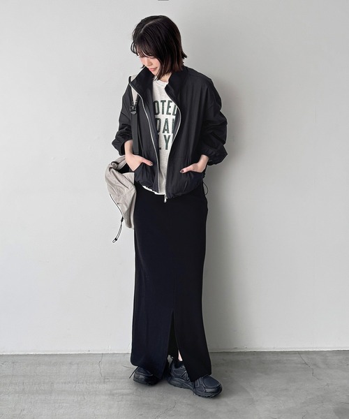 CANAL JEAN(キャナルジーン)の「El mar スタンドカラードローストリングジャケット(ブルゾン・レディース・ブラウン/ブラック・ONE SIZE)」の11枚目の写真