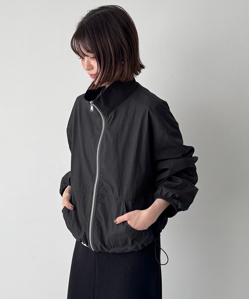 CANAL JEAN(キャナルジーン)の「El mar スタンドカラードローストリングジャケット(ブルゾン・レディース・ブラウン/ブラック・ONE SIZE)」の12枚目の写真