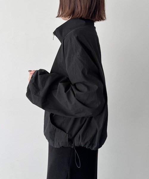 CANAL JEAN(キャナルジーン)の「El mar スタンドカラードローストリングジャケット(ブルゾン・レディース・ブラウン/ブラック・ONE SIZE)」の14枚目の写真