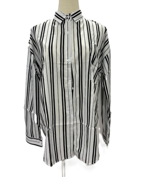 Amulet(アミュレット)の「ストライプ長袖シャツ(シャツ/ブラウス・レディース・ホワイト/ブラック・L/M/S/XL)」の17枚目の写真