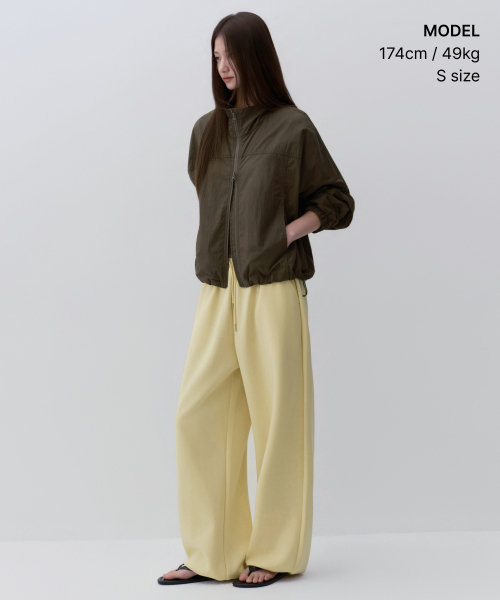 MUSINSA STANDARD WOMAN（ムシンサスタンダードウーマン）の「ウィメンズジャージバルーンジョガーパンツ[バター]（スウェットパンツ・レディース・その他・X-SMALL/SMALL/MEDIUM/LARGE）」の2枚目の写真